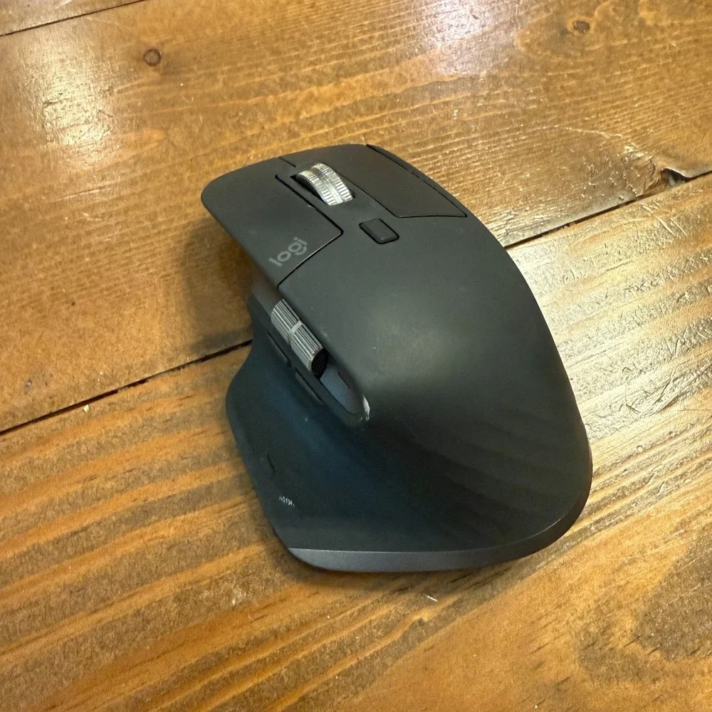 Logitech MX Master 3S Ergonomic Wireless Optical Mouse Black Bluetooth *READ*